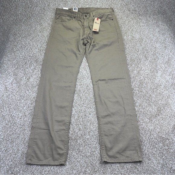 Levi's Other - Levi's 505 Regular Tan Straight Jeans Casual Style Size 36x34